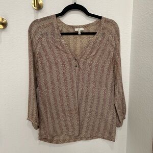 Animal print Long Sleeve Joie Blouse
